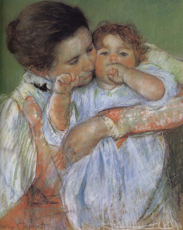 Mary Cassatt Mother and son